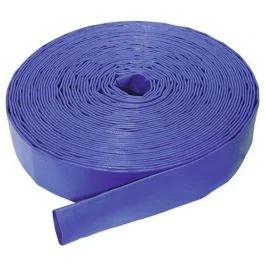 1.1/2″ I/D Blue Layflat Delivery Hose – 100m Length, Max Pressure 4 Bar