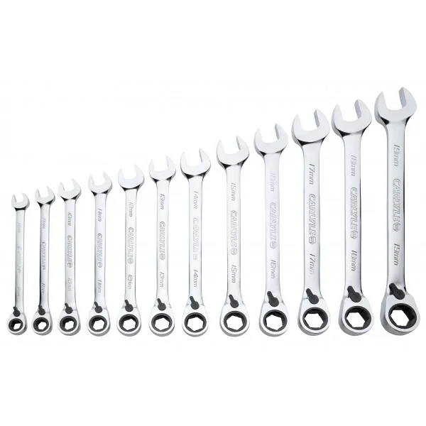 12 PIECE REV RATCHETING WRENCH SET 15 STND