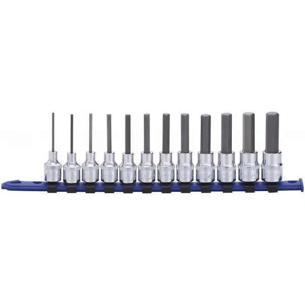 12PC 3/8DR HEX METRIC SOCKET SET