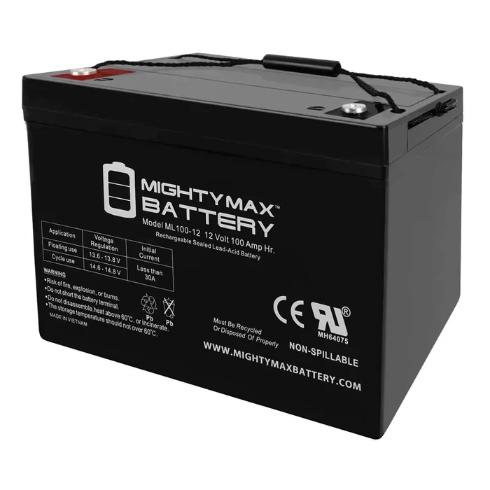 12V 100Ah SLA AGM Battery for SUNPOWER PV Solar Panels