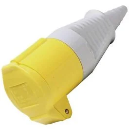 16Amp Low Voltage Trailing Socket 110v Yellow