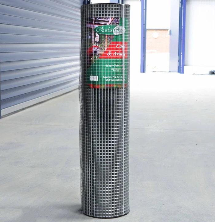 19ga Cage & Aviary Galvanised Wire Fence Welded Mesh 1/2″ x 1/2″ 0.9 x 20m Roll