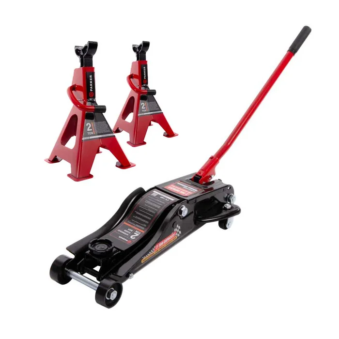 2 Ton Trolley Garage Jack & 2 Ton Axle Stands Kit