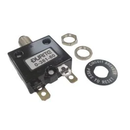 30A – 12V/24V ‘push to reset’ single pole circuit breaker – Each – 0-381-80