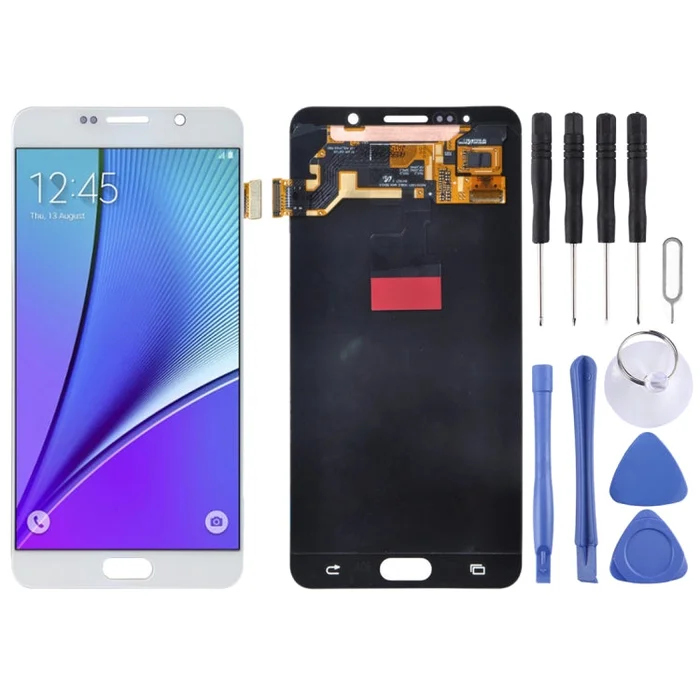 5.7 inch Original LCD Screen and Digitizer Full Assembly for Galaxy Note 5 / N9200, N920I, N920G, N920G/DS, N920T, N920A(White)