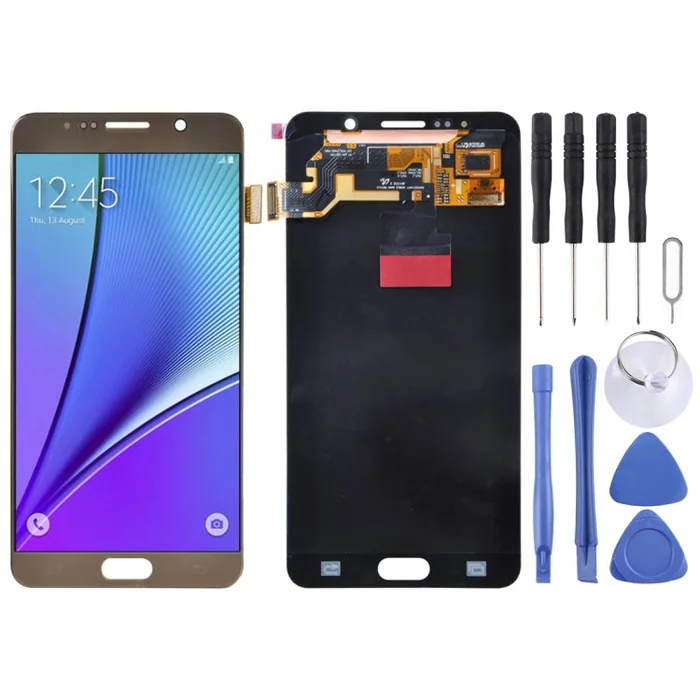 5.7 inch Original LCD Screen and Digitizer Full Assembly for Galaxy Note 5 / N9200, N920I, N920G, N920G/DS, N920T, N920A(Gold)