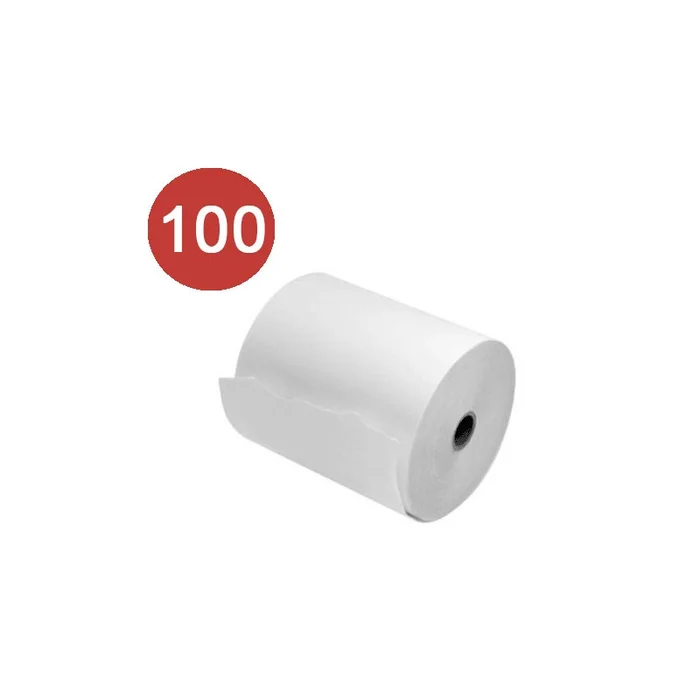 80mm x 80mm Thermal Till Roll (100 Rolls) – 5 Boxes