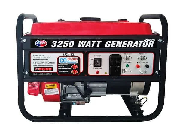All Power All-Power Generator 3250-Watt Gasoline Powered Portable with Carbon Sensor – 2500W Continuous Power Output
