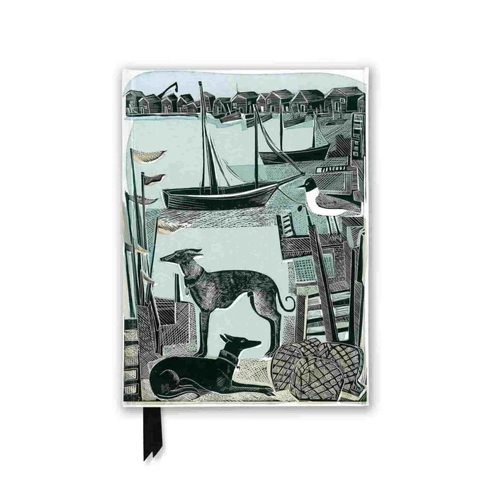 Angela Harding Harbour Whippets, Foiled Journal