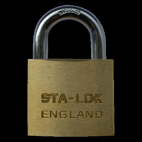 B&G STA-LOCK C Series Open Shackle Padlock – Steel Shackle 51mm Keyed To Differ C250 – Brass