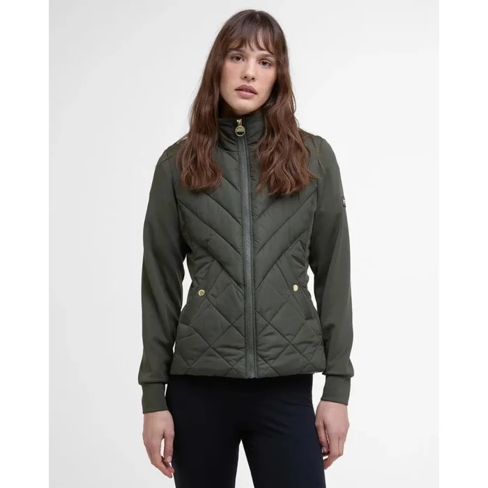 Barbour International Natalia Quilted Sweatshirt In Envy