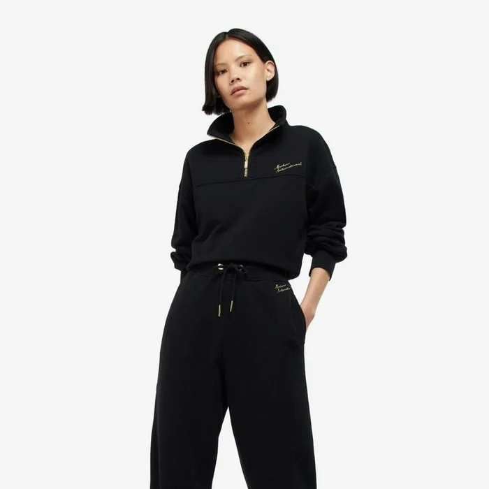 Barbour International Parallel Hoodie Black