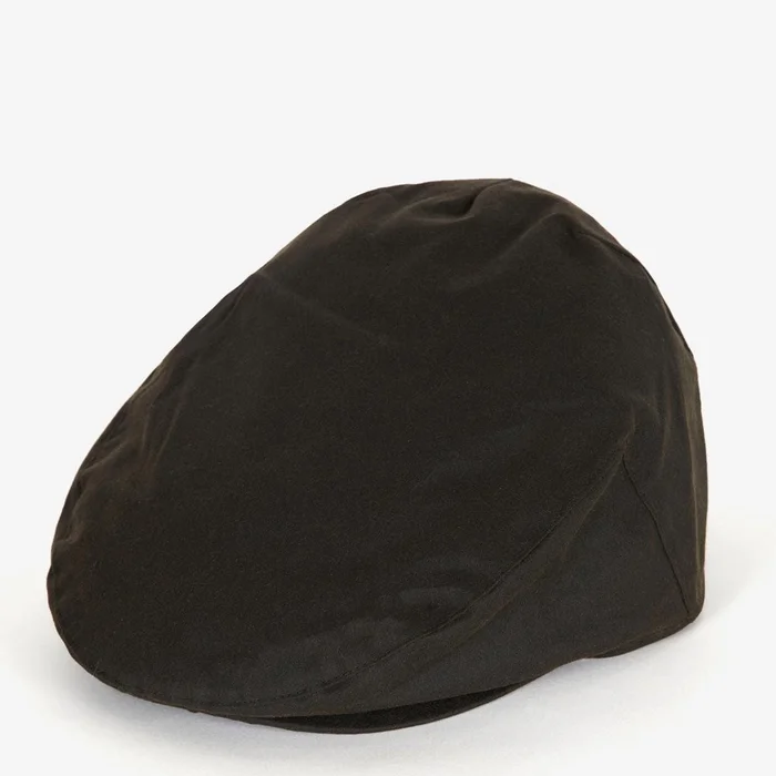 Barbour Wax Flat Cap Olive
