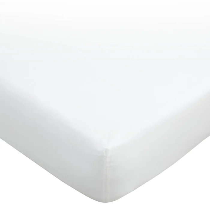 Bianca Fine Linens Bedding 180 Thread Count Egyptian Cotton Fitted Sheet in White