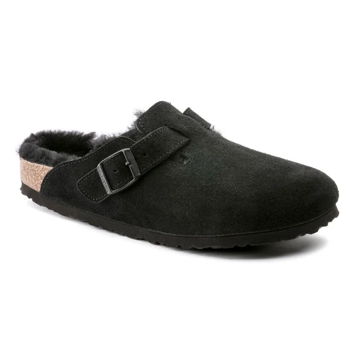Birkenstock Boston Shearling in Black