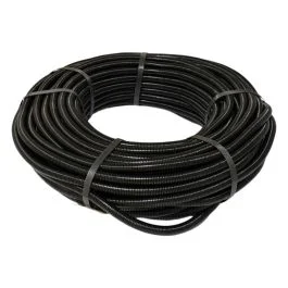 Black Nylon Heavy-Duty Convoluted Split Tubing – 13NW x 50m – 0-331-13
