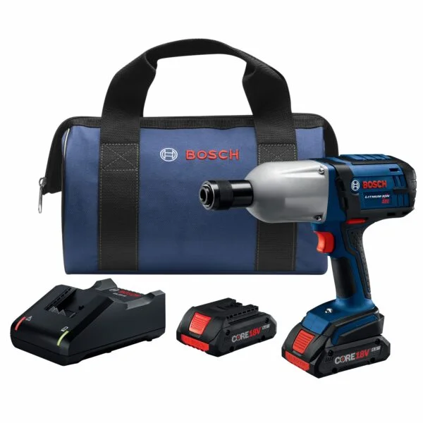 Bosch 18-volt Variable Speed 7/16-in Drive Cordless Impact Wrench (2-Batteries)