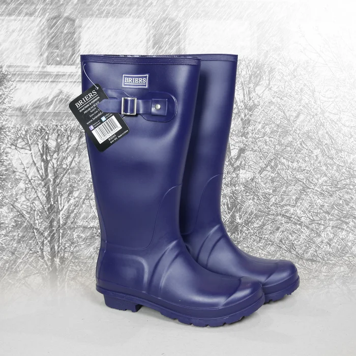 Briers Premium Wellington Boots Navy Blue – Size 4