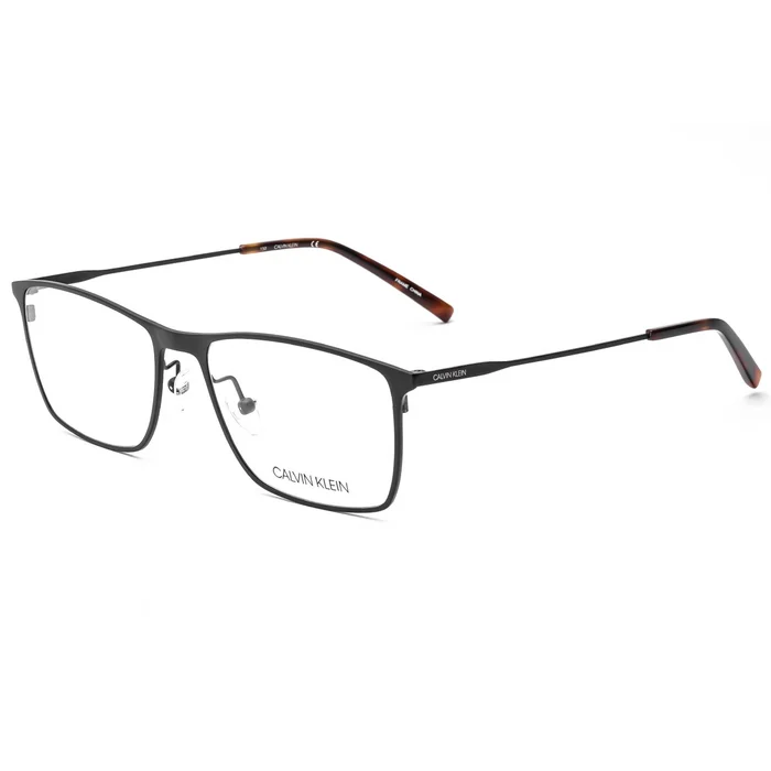 Calvin Klein Men’s Eyeglasses – Black Rectangular Metal Full Rim Frame | CK5468 001