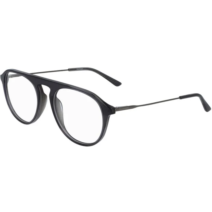 Calvin Klein Men’s Eyeglasses – Crystal Charcoal/Grey Round | CALVIN KLEIN CK20703 016