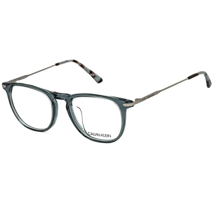 Calvin Klein Men’s Eyeglasses – Crystal Slate Blue Frame Clear Lens | CK18715A 419