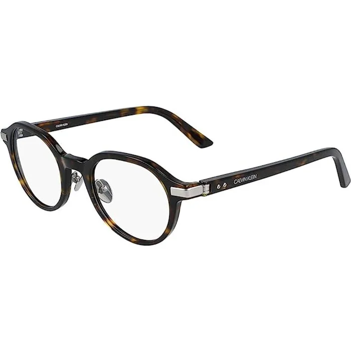 Calvin Klein Men’s Eyeglasses – Dark Tortoise Round Frame | CALVIN KLEIN CK20504 235