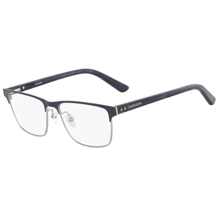 Calvin Klein Men’s Eyeglasses – Satin Navy Metal Frame | CALVIN KLEIN CK18304 410