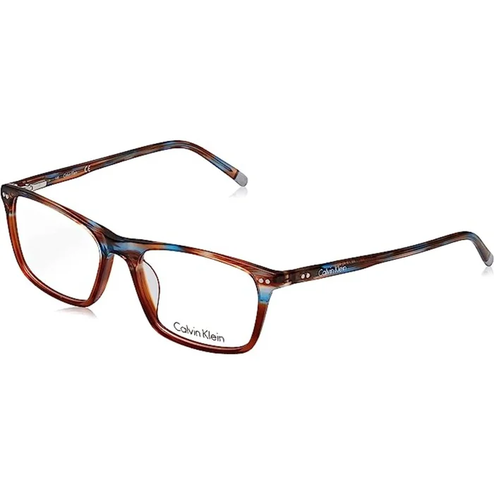 Calvin Klein Men’s Eyeglasses – Striped Azure Tortoise Frame | CALVIN KLEIN CK5968 486