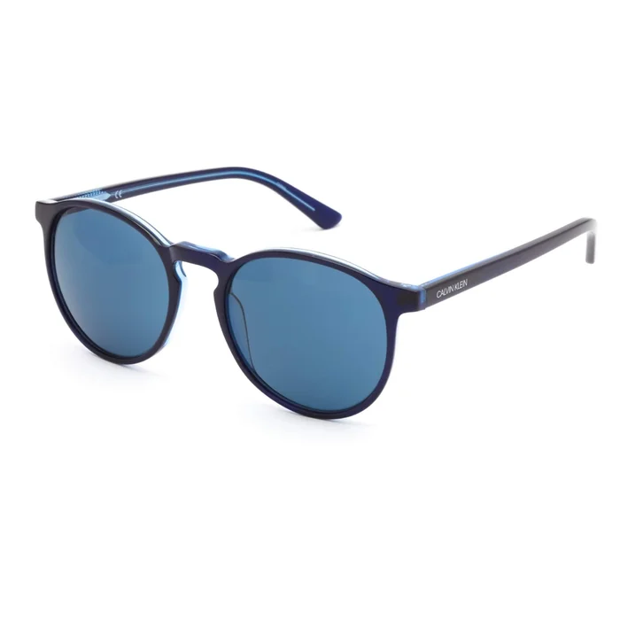 Calvin Klein Men’s Sunglasses – Blue Crystal Navy Frame Light Blue Lens | CK20502S 449