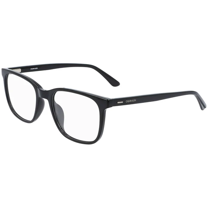 Calvin Klein Unisex Eyeglasses – Black Rectangular Shape Plastic Frame | CK21500 001