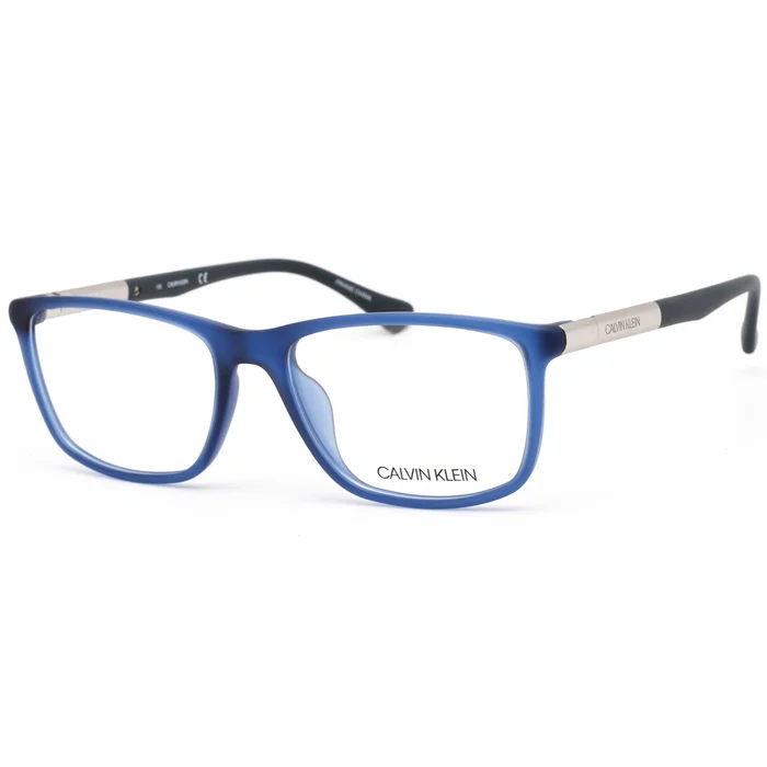Calvin Klein Unisex Eyeglasses – Blue Plastic Frame Clear Demo Lens | CK5864 438