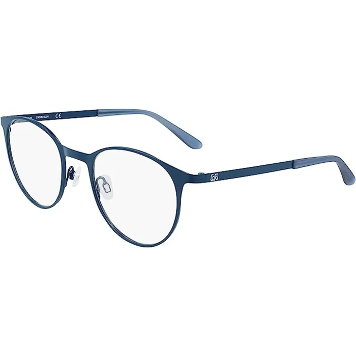 Calvin Klein Unisex Eyeglasses – Navy Metal Round Frame | CALVIN KLEIN CK21117 410