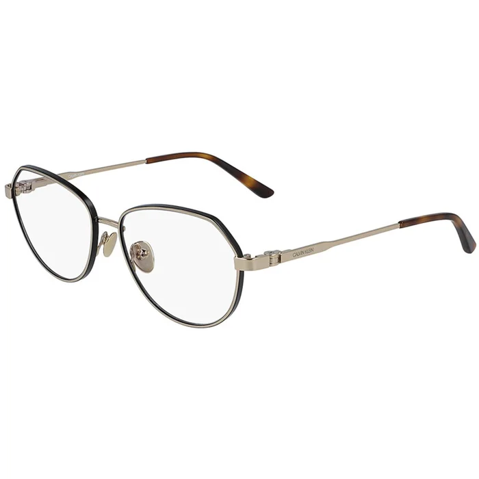 Calvin Klein Women’s Eyeglasses – Gold Geometric Frame | CALVIN KLEIN CK19113 717
