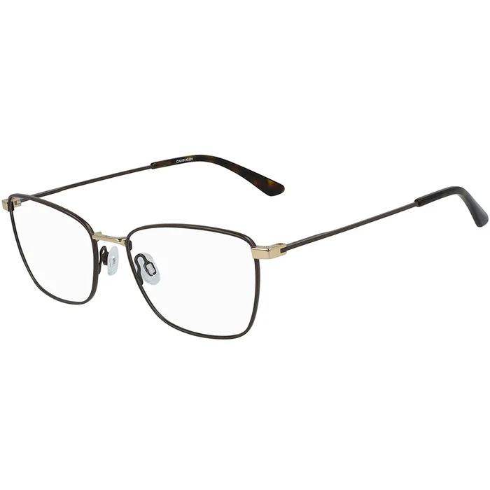 Calvin Klein Women’s Eyeglasses – Matte Dark Brown Rectangular Frame | CK20128 201