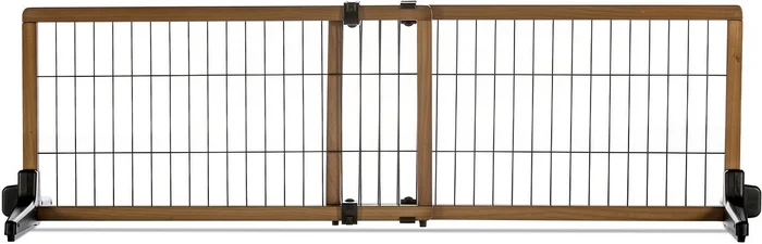 Carlson Pet Products Design Studio Freestanding Extra Wide Pet Gate, 20-in