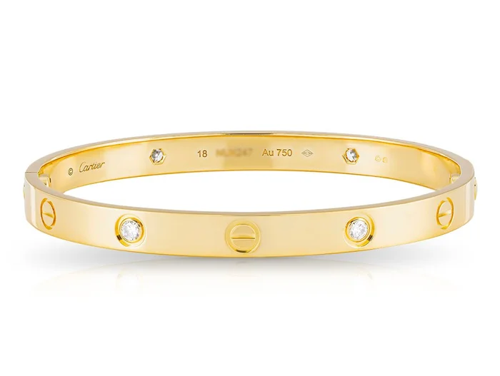 Cartier Love Bangle 4 Diamond 18