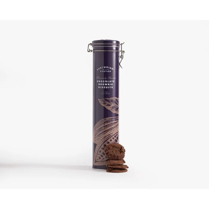 Cartwright & Butler Chocolate Brownie Biscuits in Tin