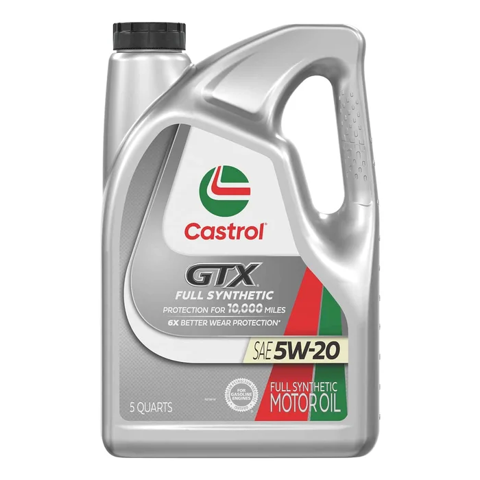 CASTROL Gtx Full Synthetic 5w-20 Motor Oil, 5-quart