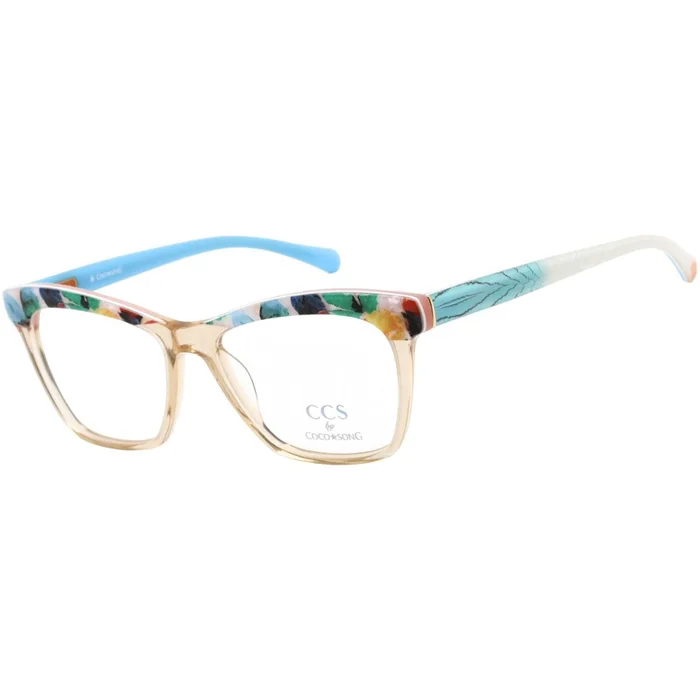 Ccs By Coco Song Unisex Eyeglasses – Clear Lens Square Plastic Frame | CCS111 02-09