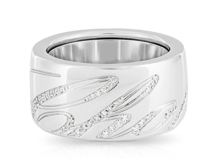 Chopard Revolving Chopardissimo Diamond Signature Band Ring