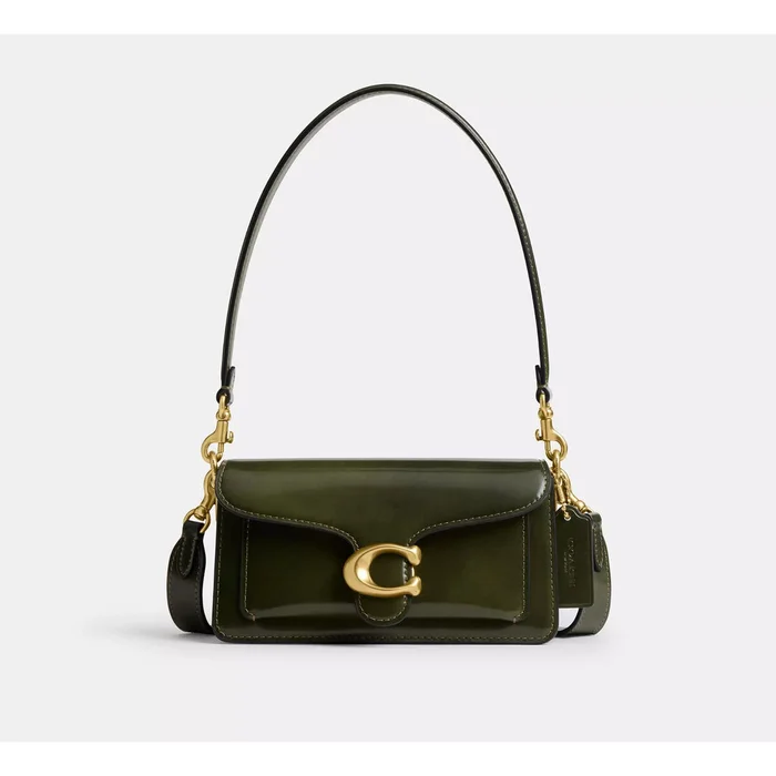 Coach Tabby Shoulder Bag In Brass/Olive