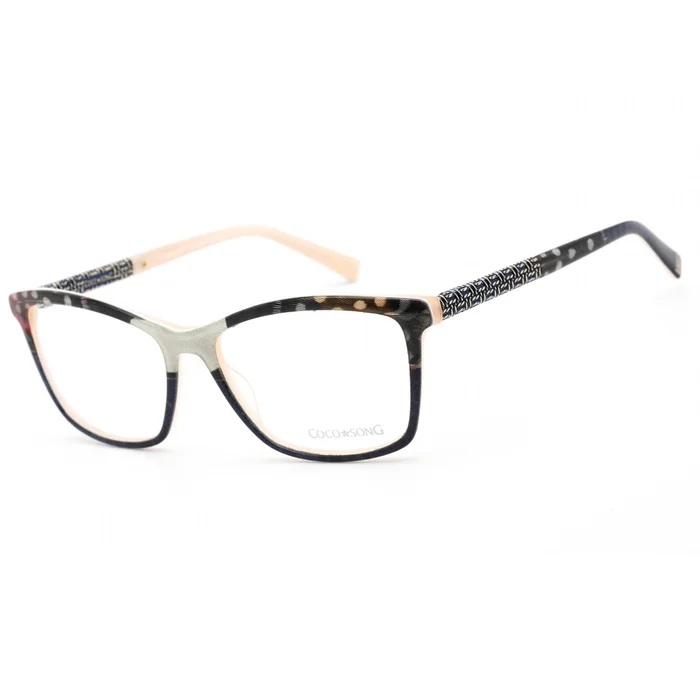 Coco Song Men’s Eyeglasses – Clear Lens Multicolor Cat Eye Shape Frame | CV192 03-09