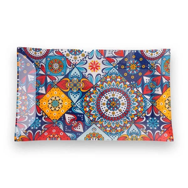 Colorado Tile Glass Rectangular Plate