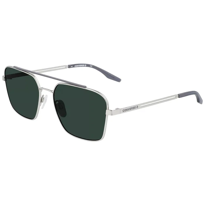 Converse Men’s Sunglasses – Green Plastic Lens Silver and Grey Frame | CV101S 045
