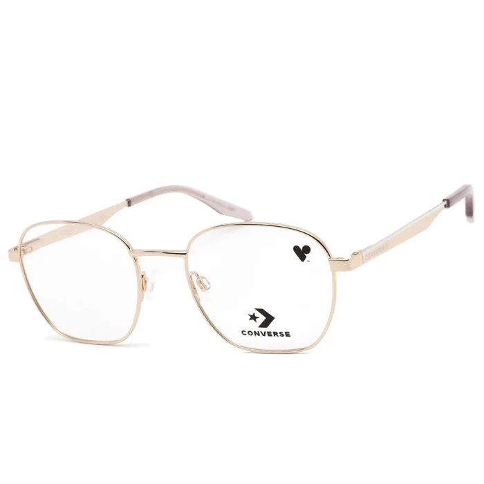 Converse Unisex Eyeglasses – Shiny Rose Gold Metal Round Frame Demo Lens | CV1009 780