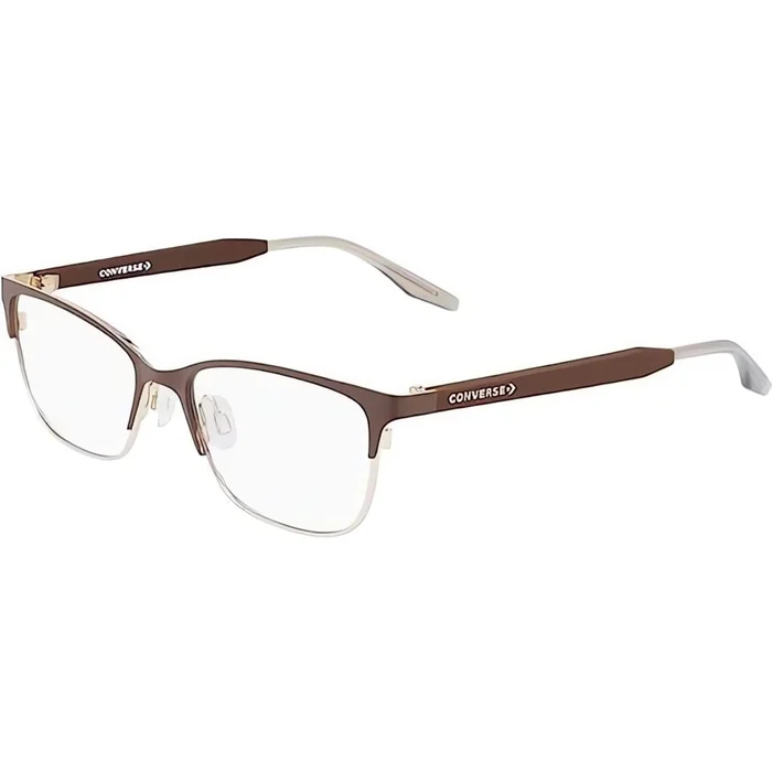 Converse Women’s Eyeglasses – Matte Dark Root Half-Rim Frame | CONVERSE CV3005Y 201