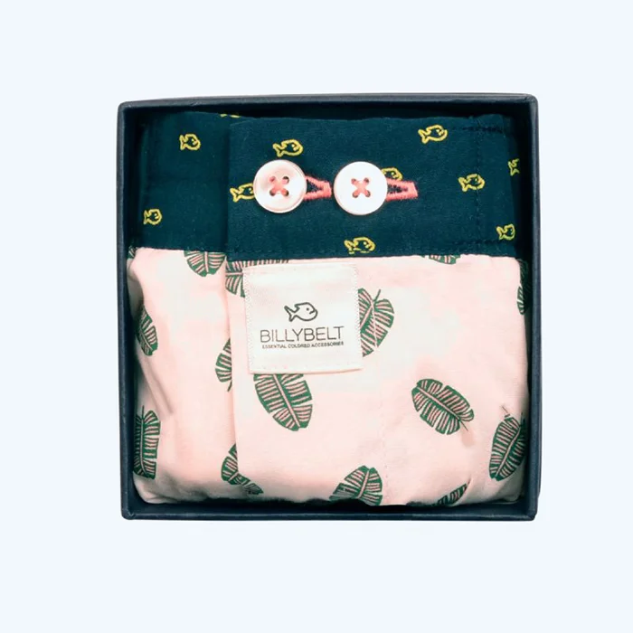 Cotton Boxer Shorts Pink Banana