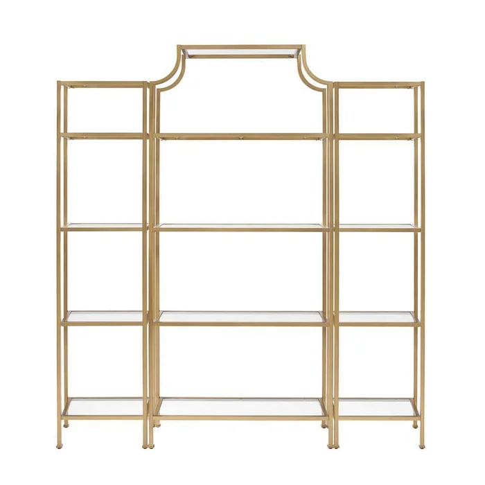 CROSLEY FURNITURE Aimee Soft Gold Etagere Set (3-Piece)