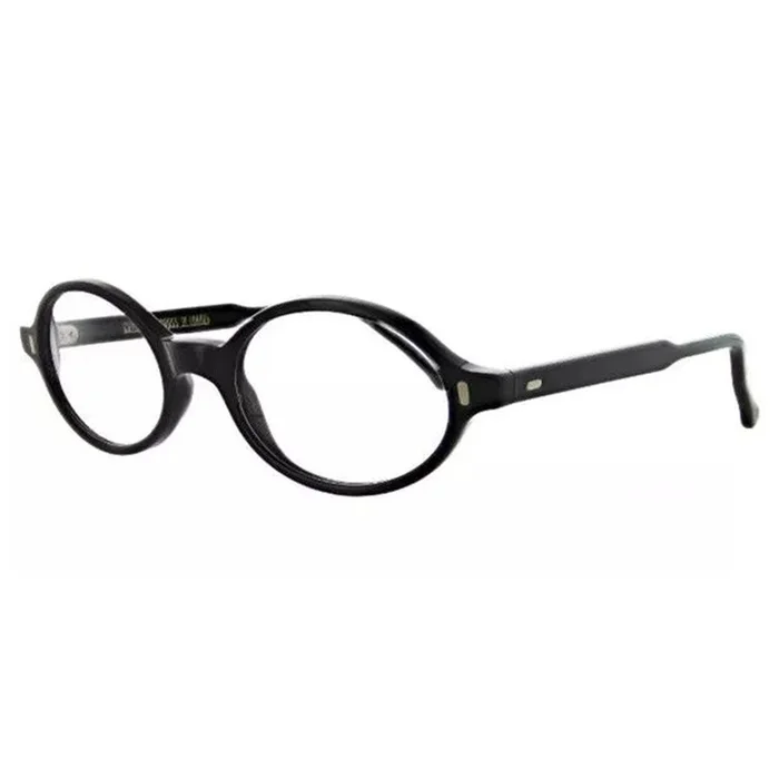 Cutler and Gross Unisex Eyeglasses – Black Full-Rim Round Frame | 1024-B-C-49-20-145