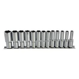Deep Socket Set of 13 Metric 3/8in Square Drive by BlueSpot – 1542